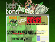 Tablet Screenshot of beerbongbucks.com